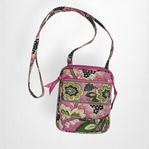 Vera Bradley Priscilla Pink Mini Hipster‎ Crossbody Small Purse